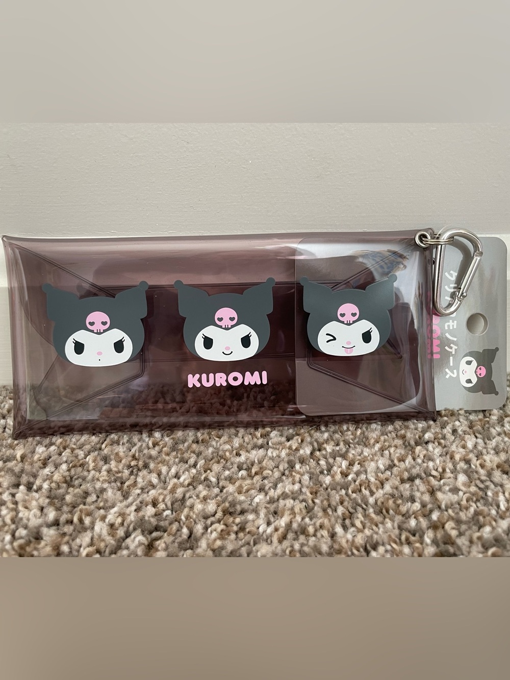 Sanrio Japan Originals Kuromi Pencil Pouch Keychain